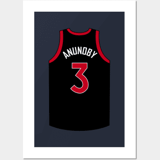 OG Anunoby Toronto Black Jersey Qiangy Posters and Art